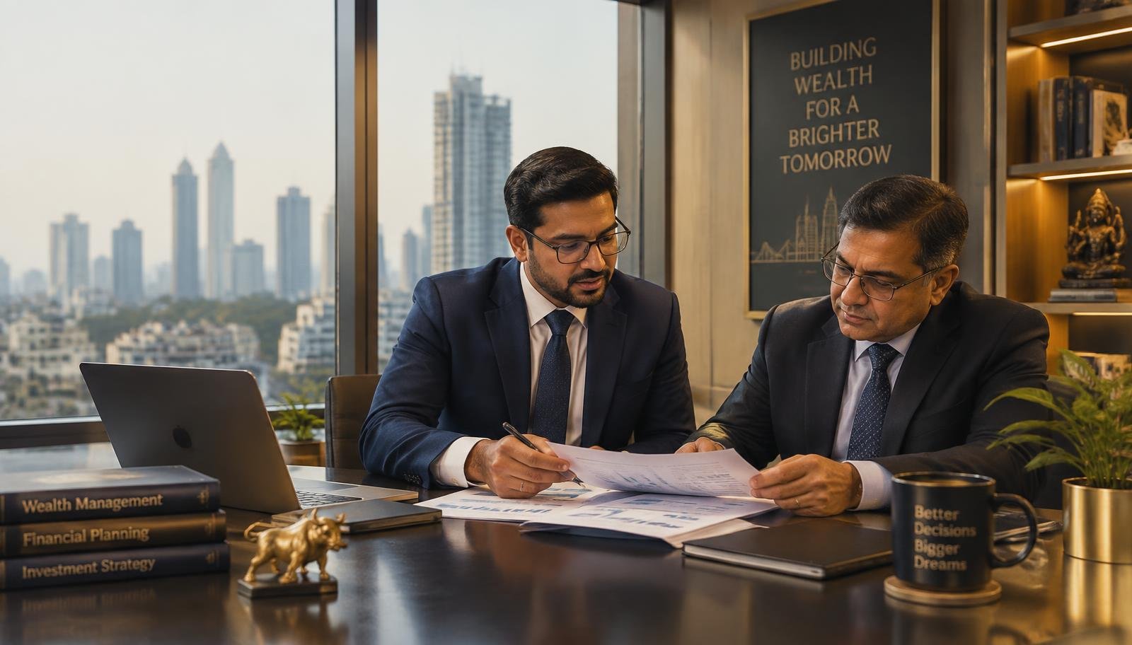 Advisors reviewing NBFC licensing documents
